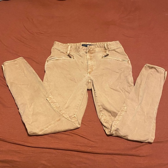 Polo Ralph Lauren Sport Whitlyn Jod Khaki Moto Riding Pants 28 - Picture 1 of 9